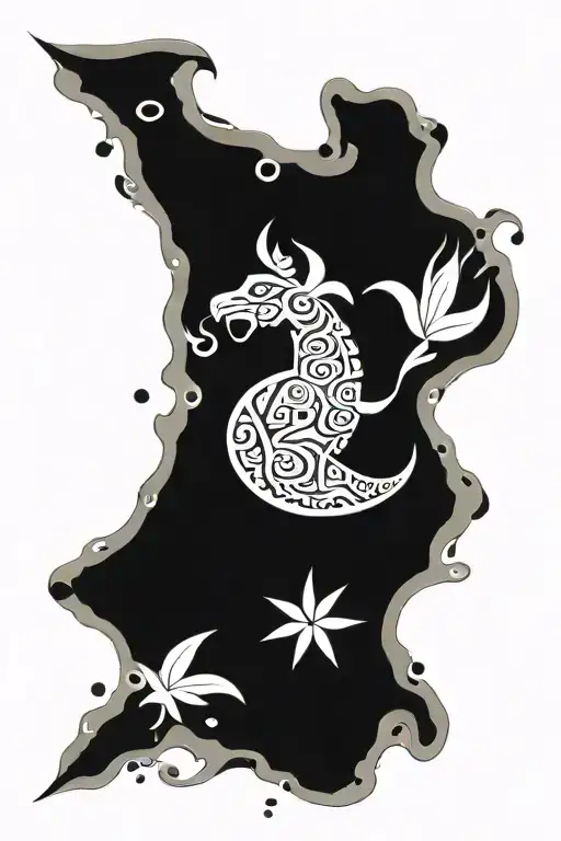 polynesian tattoo arm sleeve with the meaning is rich peolple,responsible, hardworking, kind, respectful in png format tattoo design idea