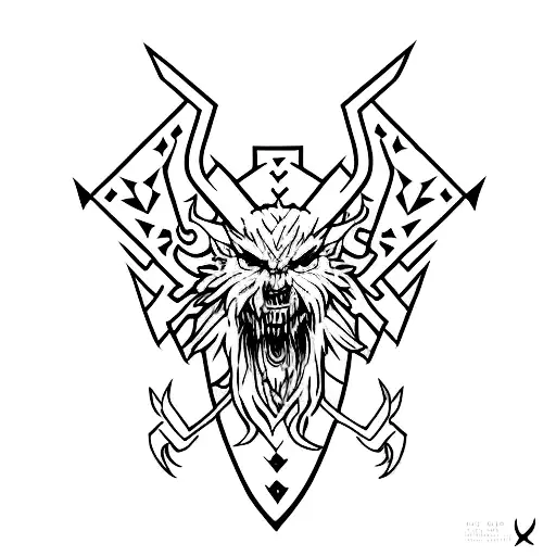 Witcher and slavic folklore designs tattoo design idea