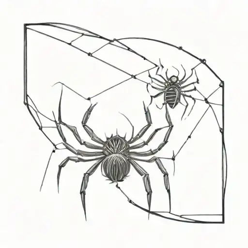 Eyes, spiders, gothic tattoo design idea