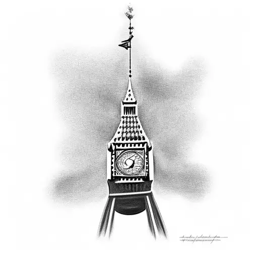 big ben tattoo design idea