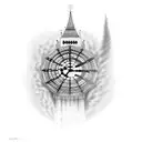 big ben tattoo design idea