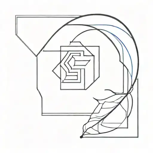 a Square as a symbol of my daughter  tattoo design idea
