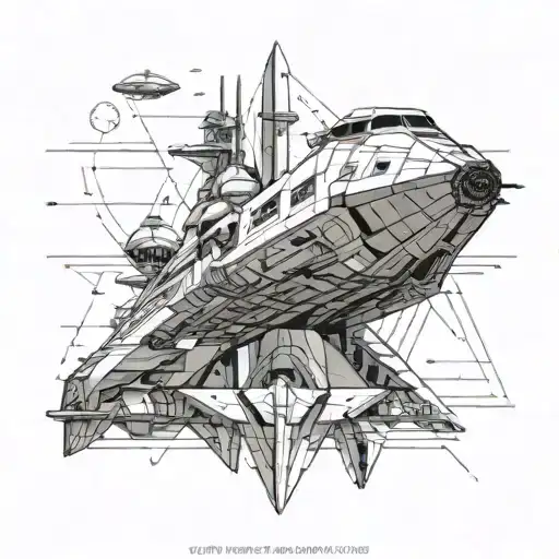 starwars Starship Destroyer tattoo design idea