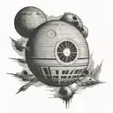 star wars death star wars tattoo design idea