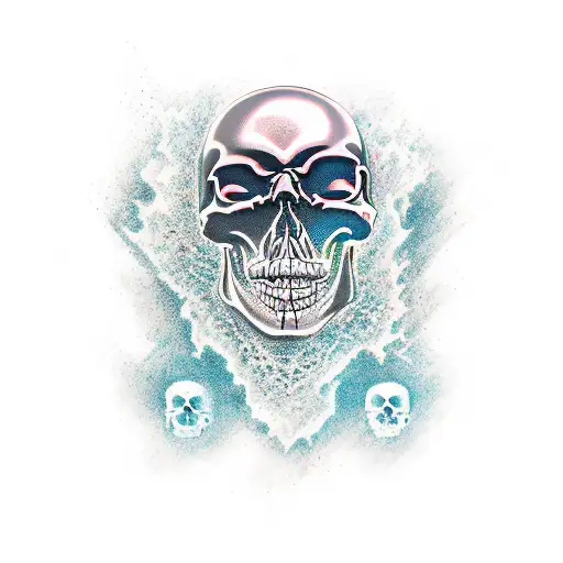 DARK SKULL tattoo design idea