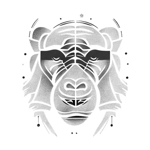 monkey, pig, ram, tiger, tribal , upper arm, sleve tattoo design idea
