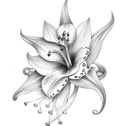 Lily of the Valley tattoo design idea