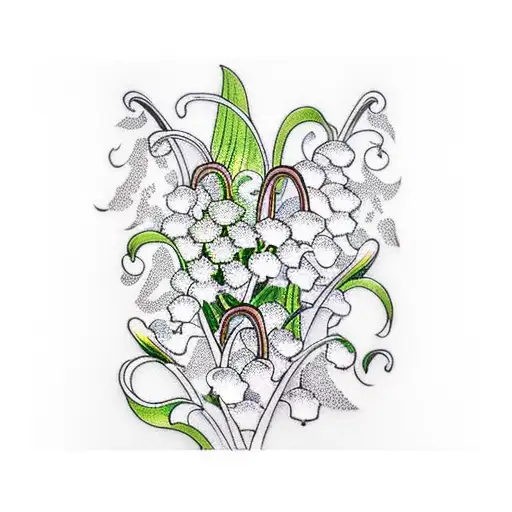Lily of the Valley tattoo design idea