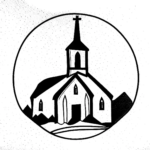 gravdal church tattoo design idea