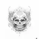 memento mori tattoo design idea