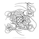 infinity loop with 3 small birds flying out of it tattoo design idea