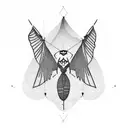 Paragliding tattoo design idea