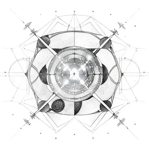 Orion's Belt Constellation Archer tattoo design idea