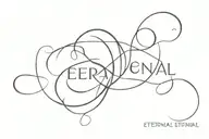 word Eternal tattoo design idea