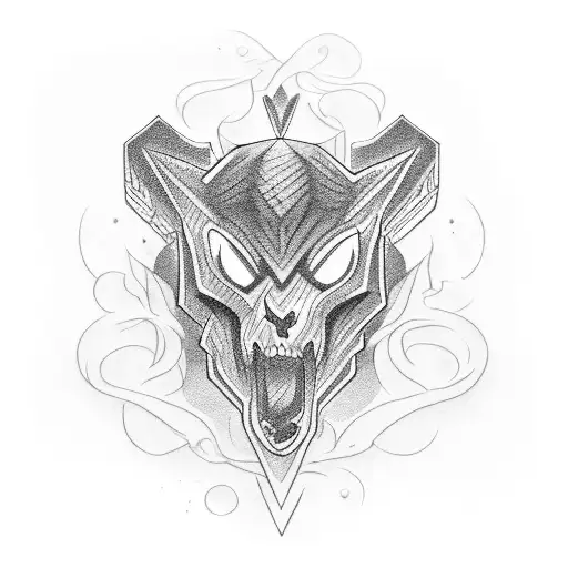 rock and roll tattoo design idea