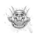 rock and roll tattoo design idea