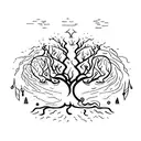 tree of fate tattoo design idea