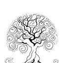 tree of fate tattoo design idea