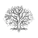 tree of fate tattoo design idea