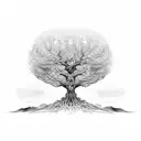 tree of fate tattoo design idea