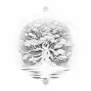 tree of fate tattoo design idea