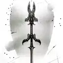 Sword tattoo design idea