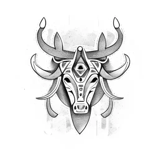 Taurus tattoo design idea