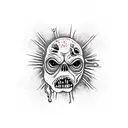 zombie bite for the arm tattoo design idea