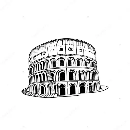 Colosseum tattoo design idea