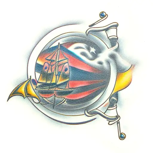 trapeze swinger tattoo design idea