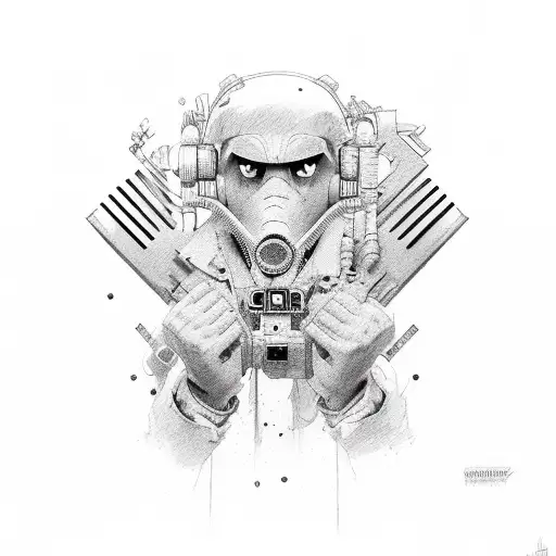 Sonny walkman tattoo design idea