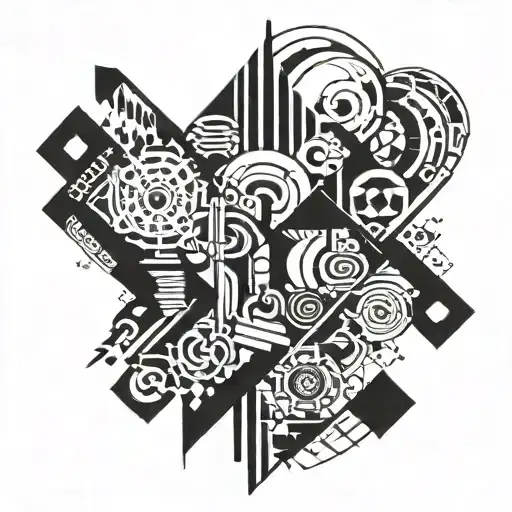 reality collapse  tattoo design idea