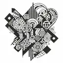 reality collapse  tattoo design idea