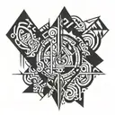 reality collapse  tattoo design idea