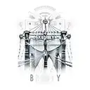 brooklyn bridge tattoo design idea