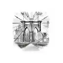 brooklyn bridge tattoo design idea