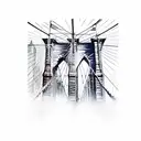 brooklyn bridge tattoo design idea