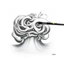 Smoke Pipe memorabilia tattoo design idea