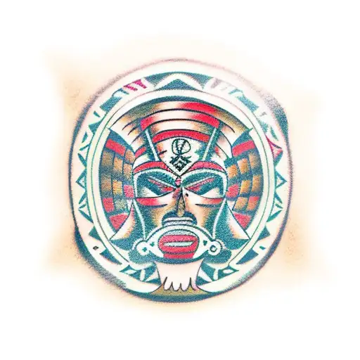 Aztec warrior  tattoo design idea