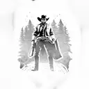 arthur morgan red dead redemption 2 tattoo design idea