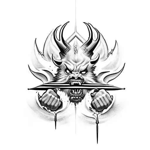 Day of judgement, God is calling On their knees, the war pigs crawling Begging mercy for their sins Satan laughing, spre tattoo design idea