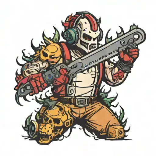 Chainsaw man small tattoo design tattoo design idea