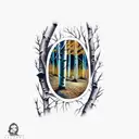 aspen trees tattoo design idea