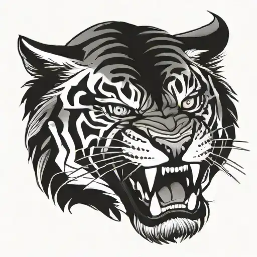 tamil tiger roaring tattoo design tattoo design idea