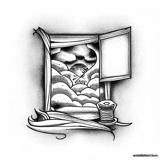 window to apocalypse  tattoo design idea