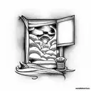 window to apocalypse  tattoo design idea