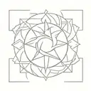 Design a minimalist tattoo of a Japanese anime symbol or logo tattoo design idea