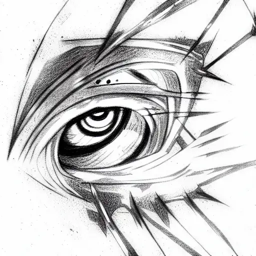 Pain, Rinnegan eyes, piercings, facial tattoos, spiral design, black cloak, red  tattoo design idea