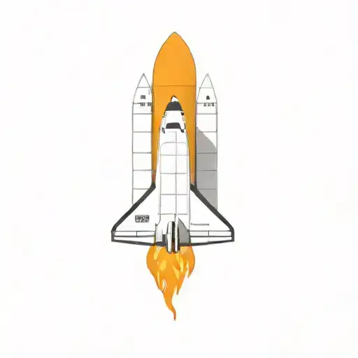 a space shuttle tattoo design idea