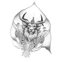 biblical themes forearm sleeve tattoo design idea